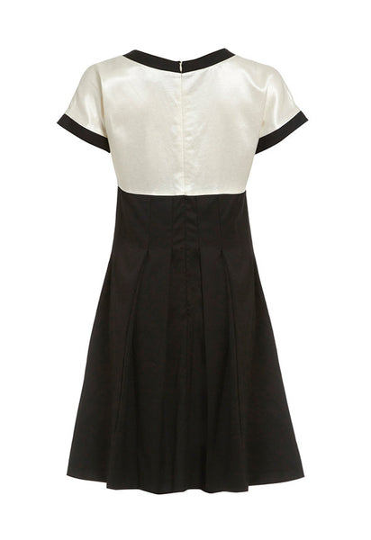 Outsider monochrome shift dress in black and off white - Outsider Fashion Outsider monochrome shift dress in black and off white - Outsider Fashion