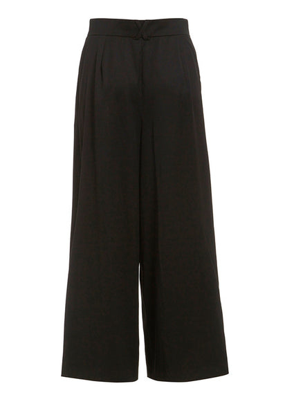 Outsider organic merino wool culotte trousers in black *Last pieces in sizes XS & L*