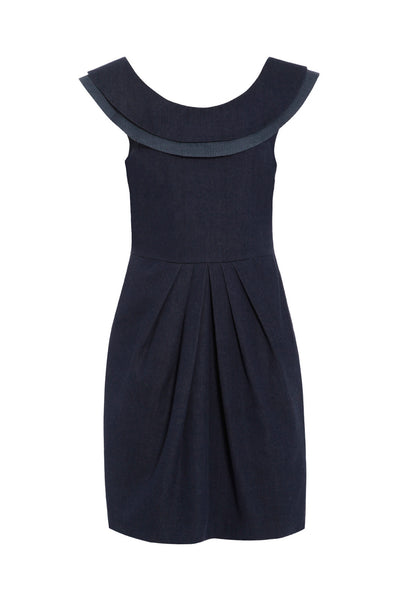Outsider victory dress organic cotton denim with peace silk *Last one, size L*