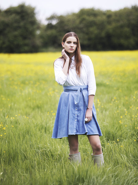 Ethical Fashion by Outsider. Sustainable Fashion using Natural Fabrics - Shirt Dress made from Organic Cotton