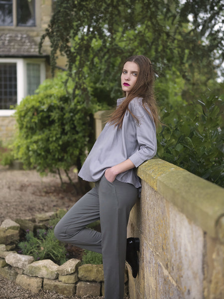 Ethical Fashion by Outsider. Sustainable Fashion using Natural Fabrics - Shirt made from Organic Cotton - In Grey 2