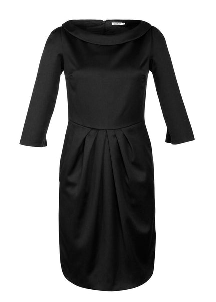 Ethical Fashion by Outsider. Sustainable Fashion using Natural Fabrics - Black Dress made from Merino Wool