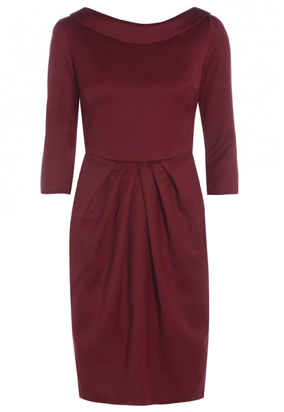 Ethical Fashion by Outsider. Sustainable Fashion using Natural Fabrics - Dress made from Merino Wool in Red
